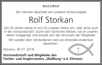 Anzeige von Rolf Storkan von MGO