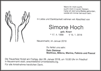 Anzeige von Simone Hoch von MGO