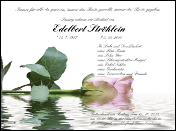 Anzeige von Edelbert Ströhlein von MGO
