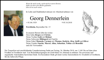 Anzeige von Georg Dennerlein von MGO
