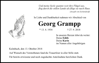 Anzeige von Georg Grampp von MGO