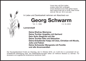 Anzeige von Georg Schwarm von MGO