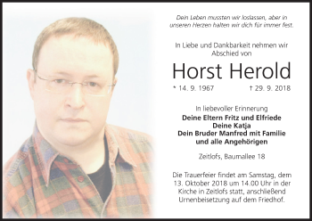 Anzeige von Horst Herold von MGO