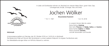 Anzeige von Jochen Wölker von MGO