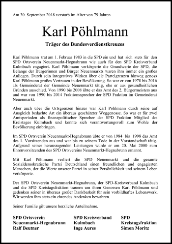 Anzeige von Karl Pöhlmann von MGO