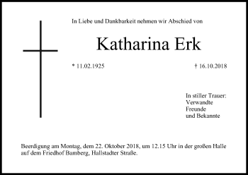 Anzeige von Katharina Erk von MGO