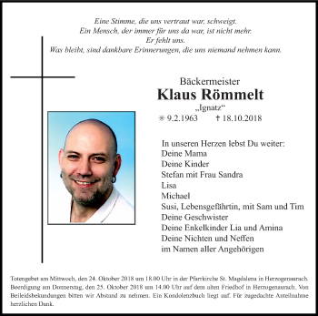 Anzeige von Klaus Römmelt von MGO