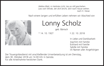 Anzeige von Lonny Scholz von MGO