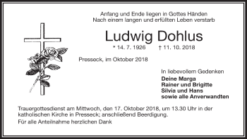 Anzeige von Ludwig Dohlus von MGO