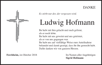 Anzeige von Ludwig Hofmann von MGO