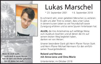 Anzeige von Lukas Marschel von MGO