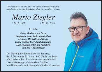 Anzeige von Mario Ziegler von MGO