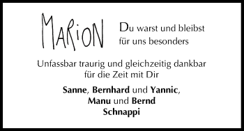 Anzeige von Marion  von MGO