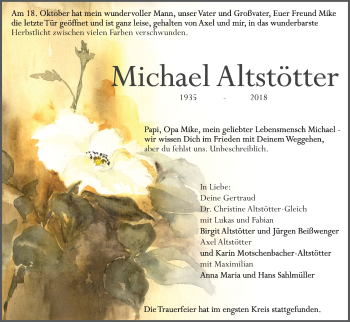 Anzeige von Michael Altstötter von MGO