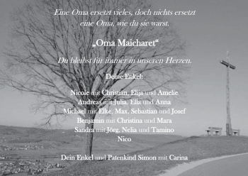 Anzeige von Oma  Maicharet von MGO