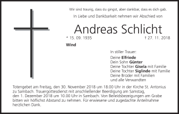 Anzeige von Andreas Schlicht von MGO