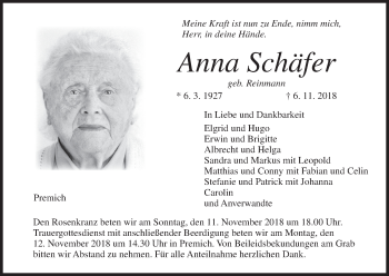 Anzeige von Anna Schäfer von MGO