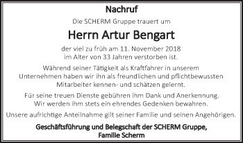 Anzeige von Artur Bengart von MGO