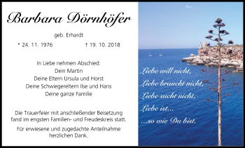 Anzeige von Barbara Dörnhöfer von MGO