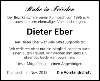Anzeige von Dieter Eber von MGO