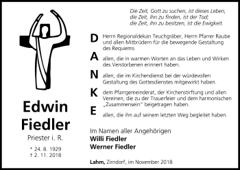 Anzeige von Edwin Fiedler von MGO