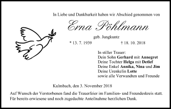 Anzeige von Erna Pöhlmann von MGO