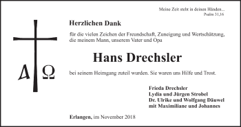 Anzeige von Hans Drechsler von MGO