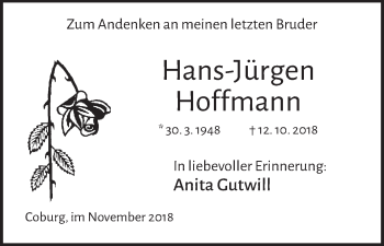 Anzeige von Hans-Jürgen Hoffmann von MGO