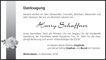Anzeige von Harry Schaffner von MGO