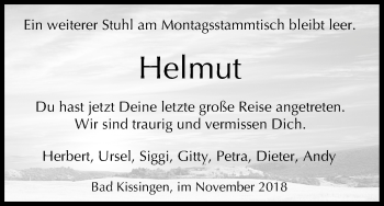 Anzeige von Helmut  von MGO