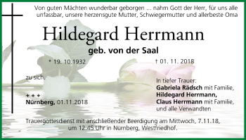 Anzeige von Hildegard Herrmann von MGO