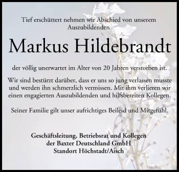 Anzeige von Markus Hildebrandt von MGO