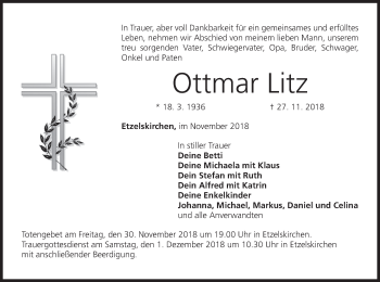 Anzeige von Ottmar Litz von MGO