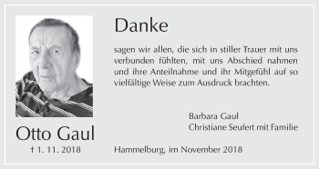 Anzeige von Otto Gaul von MGO