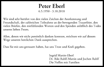 Anzeige von Peter Eberl von MGO