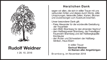 Anzeige von Rudolf Weidner von MGO