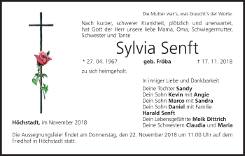 Anzeige von Sylvia Senft von MGO