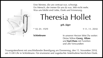 Anzeige von Thesesia Hollet von MGO