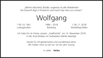 Anzeige von Wolfgang  von MGO