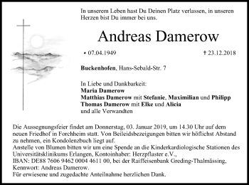 Anzeige von Andreas Damerow von MGO