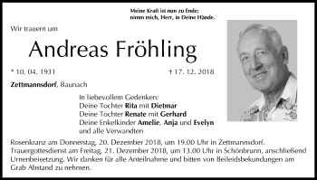 Anzeige von Andreas Fröhling von MGO