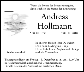 Anzeige von Andreas Hollmann von MGO