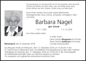 Anzeige von Barbara Nagel von MGO