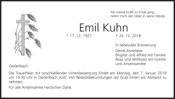 Anzeige von Emil Kuhn von MGO
