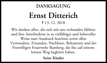 Anzeige von Ernst Ditterich von MGO