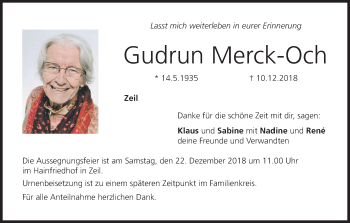 Anzeige von Gudrun Merck-Och von MGO