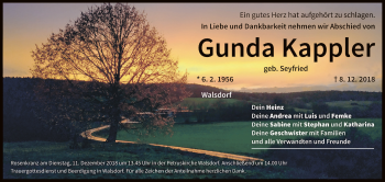 Anzeige von Gunda Kappler von MGO