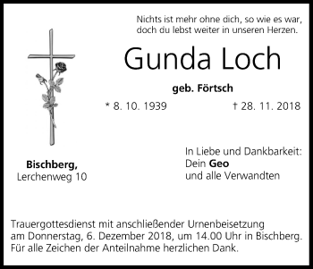 Anzeige von Gunda Loch von MGO
