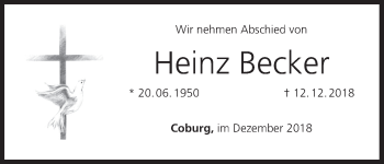 Anzeige von Heinz Becker von MGO