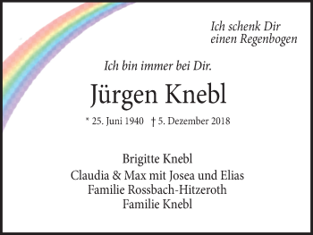 Anzeige von Jürgen Knebl von MGO